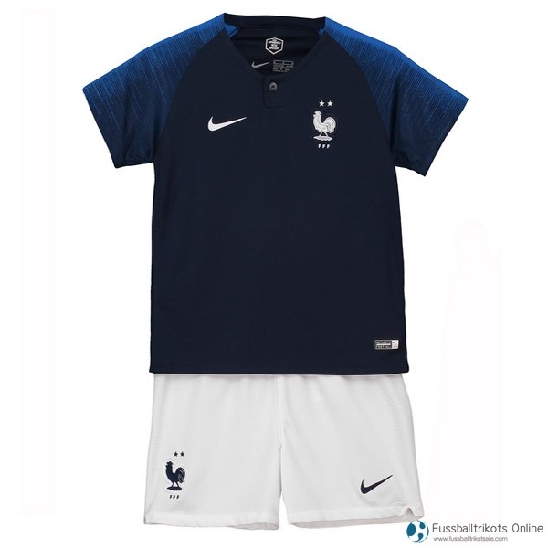 Frankreich Trikot Heim Kinder 2018 Schwarz Fussballtrikots Günstig